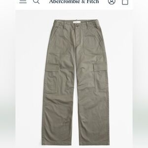 Abercrombie low rise cargo shorts muted basil